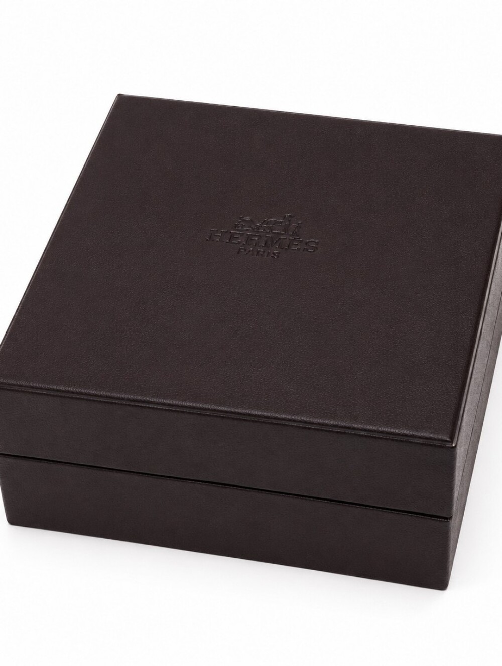 Hermes Black Leather Jewelry Box